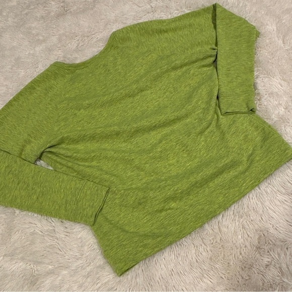 Nike Woman’s Epic GRX Obsessed Crew Neon Green Size Large EUC - Picture 8 of 12